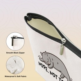 VICBOU Cat Gifts for Women Cat Mom Gifts Cute Cat Makeup Bag Funny Cat Stuff Cat Accessories Cat Lover Gifts for Women Girls Friends Cat Lady Teens Friendship Christmas Birthday Cosmetic Bag