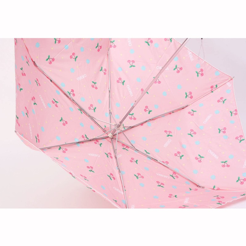 Atein 5240 Girl's Folding Umbrella, Lightweight, Ribs, 21.7 inches (55