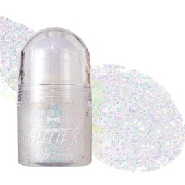 KARLOR Makeup Highlighter Körper, Roll-on Glitzer Gel Körper Gesicht Body Highlighter flüssig Körper Schimmer Diamant Highlight Makeup strahlend Perlglanz Liquid Glitter Hair Body Makeup (02#)