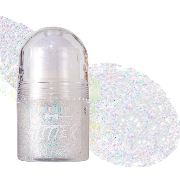 KARLOR Makeup Highlighter Körper, Roll-on Glitzer Gel Körper Gesicht Body