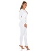 Koucla Women's Jumpsuit Elegant Jumpsuit Trouser Suit V-Neck Decorative Buttons,