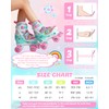 Kids Roller Skates, Girls Roller Skates with 4 Adjustable Sizes,