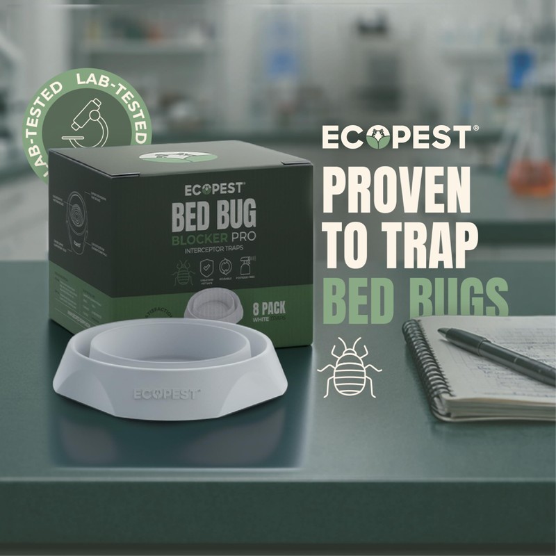 Bed Bug Interceptors – 8 Pack | Bed Bug Blocker