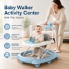 Baby Walker with Wheels and Parent Push Handle, Music and
