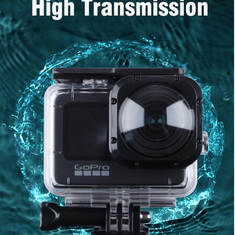 Case Waterproof Housing MAX Lens Mod Wide-Angle Big Lente Diving