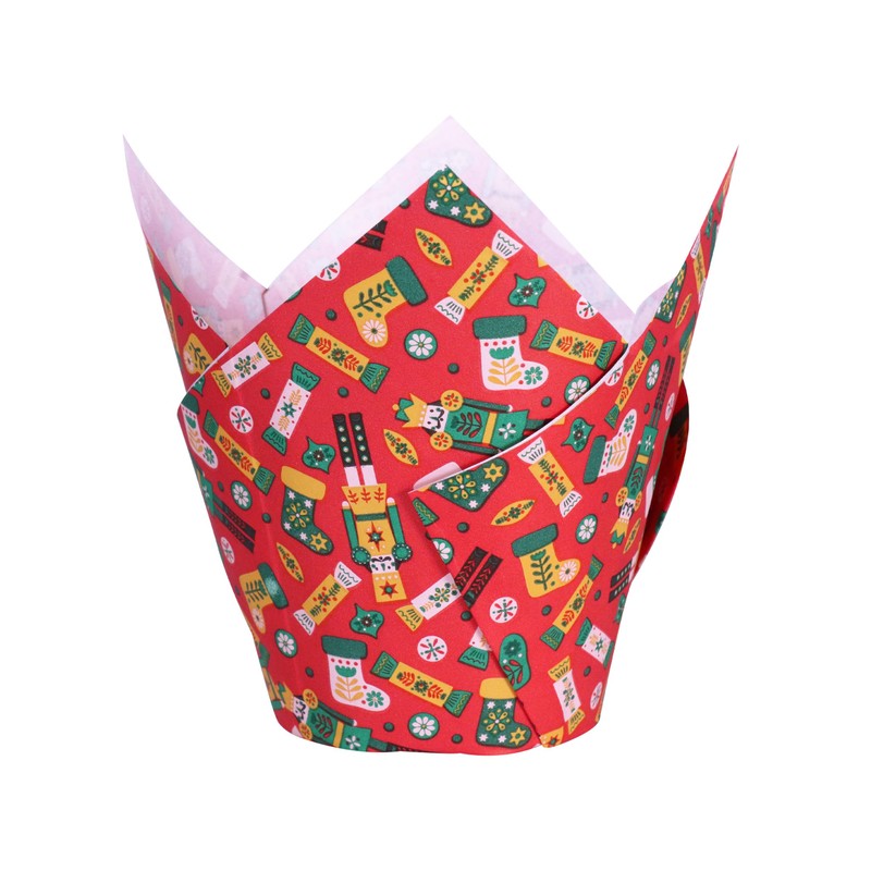 PME Christmas Tulip Muffin Cases - Enchanted (Pack of 24)