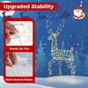 Tangkula 6 FT Lighted Christmas Reindeer, 3D Buck Xmas Decoration