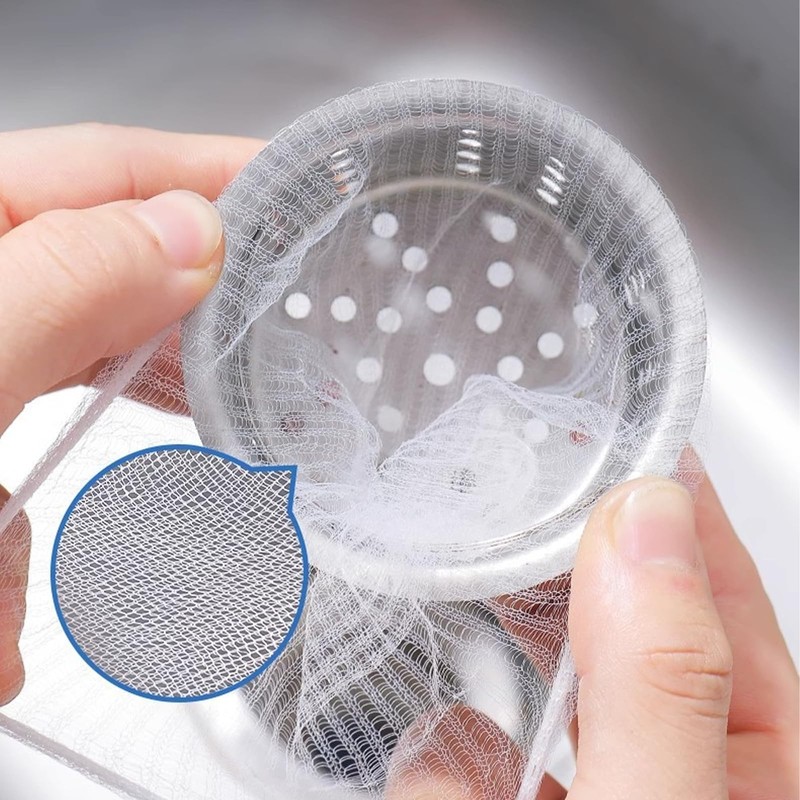 200Pcs Kitchen Sink Elastic Mesh Sink Filter Net Kitchen Sink