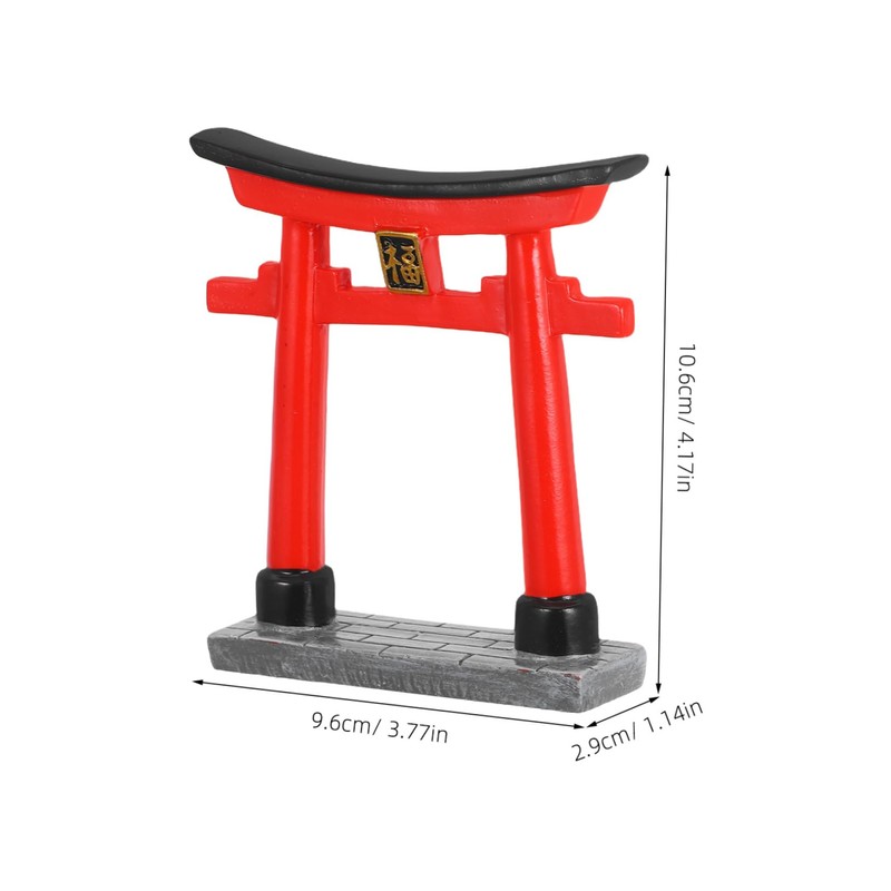 FUNOMOCYA Japanese Gate Model Micro Landscape Decor Fish Tank Accessory