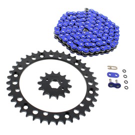 1997-2000 fits Yamaha YFM 350 Warrior Blue O-Ring Chain & Black Sprocket 14/40 98L