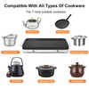 AEWHALE Countertop Double Burners with Removable Griddle Pan Non-stick,1800W Electric