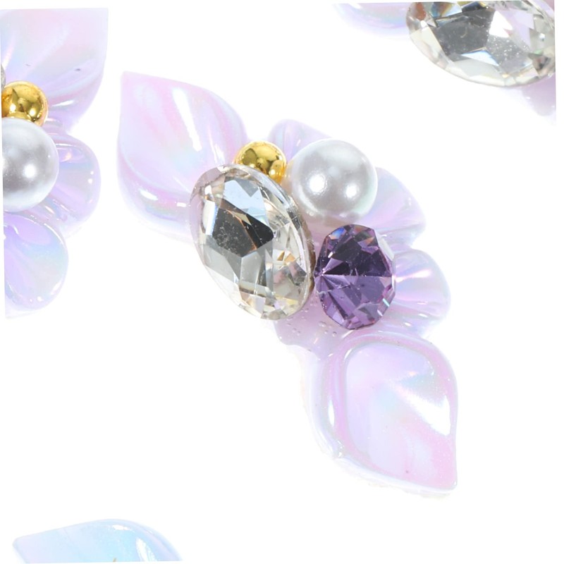 Gatuida 3D Pearl Flower Nail Charms 25pcs Nail Art Decorations