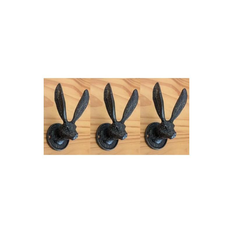 Fyne-Finds Set of 3 Rustic Hare Easter Bunny Coat Towel