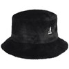 Kangol Faux Fur Bucket - Solid Black/L Solid Black, Large