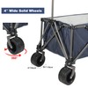 REDCAMP 250L Extra Large Collapsible Beach Cart for Sand, Heavy