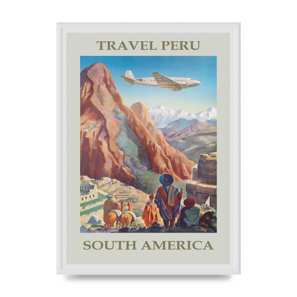 Lithobee - Travel Poster Peru - Printed Wall Art Design