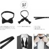 CufflinksInc Black Silk Hand Tied Ox & Bull Bowtie Bowtie