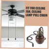 KICHOUSE Vintage Ceiling Fan Chain Pulls Pack Beaded Pull Chain