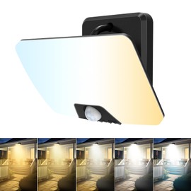 nipify LED Spotlight with Motion Sensor Outdoor 3000 K - 6500 K, Floodlight Warm White/Neutral/Cool White, 24 W Outdoor Spotlight, 3 Light Modes, Outdoor Lamp, Waterproof Outdoor Light for Garage Yard