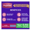 Pañales Nocturnos Para Adulto Depend Grande 10 Piezas