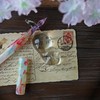 SeventyTwo Kitten Style Glass Pen Support, Decorative Pen Rest for