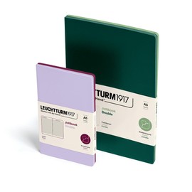 LEUCHTTURM1917 368179 Jottbook (A5) 59 Numbered Pages Ruled Lemon and Rising Sun Twin Pack