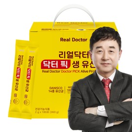 Real Doctor Doctor Pick Live Lactic Acid Bacteria 6 Months Probiotics Zinc Immunity 180 Packets, 1 Piece / 리얼닥터 닥터픽 생유산균 6개월분 프로바이오틱스 아연 면역 180포, 1개