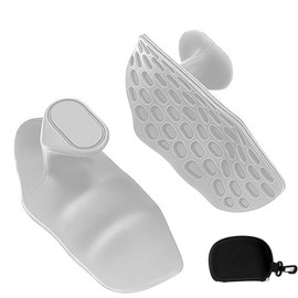 Xolixorium Silicon Gym Grips Fingerless Workout Grips – Ergonomic Hand Protector Pads for Weight Lifting, Pull-Ups, Gym Training and Exercise, for Men and Women (Gray)