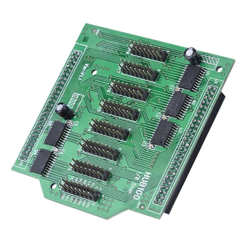 HUB100 8 Outputs PCB Adapter Board Gold plated Copper Pin