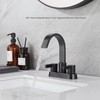 Oil Rubbed Bronze Bathroom Faucet 3 Hole, Senhozi 4 Inch