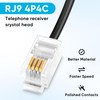 PLEASANTLY RJ9 Male to USB Female Cable, Suitable for Multiple