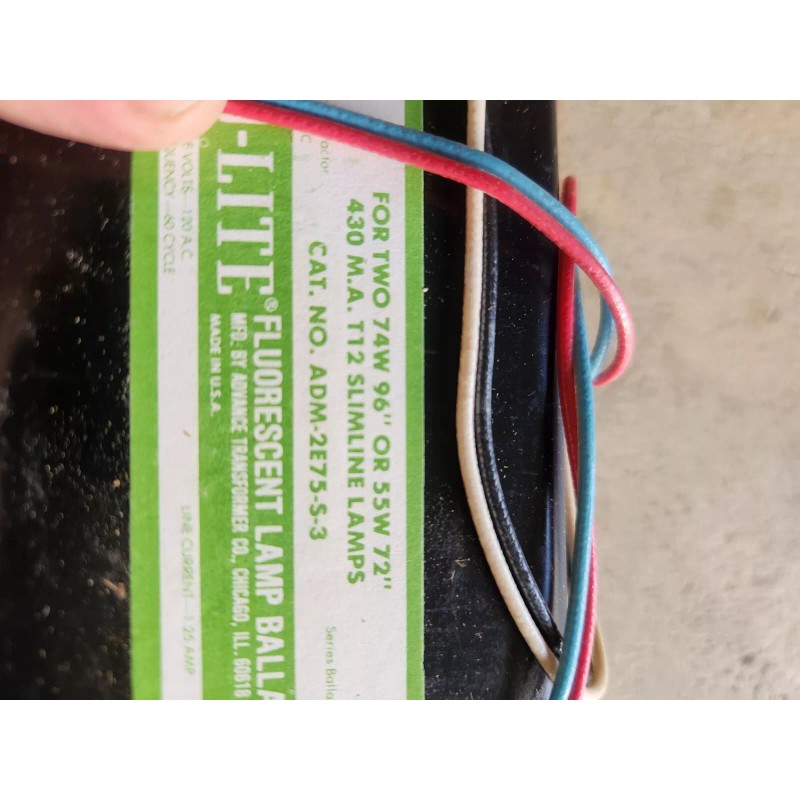 Advance New Advance ADM-2E75-S-3 Slimline Ballast 120V 60Hz 2E75S