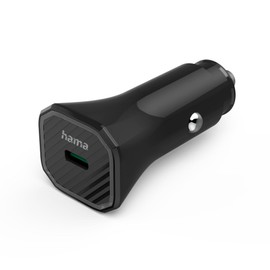 Hama Car Charger Eco USB-C, Power Delivery (PD)/Qualcomm® 3.0, 25W, Black