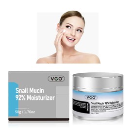 VGO Snail Mucin 92% Moisturizer Face Women Cream for Dry & Sensitive Skin, All Skin Types 50g