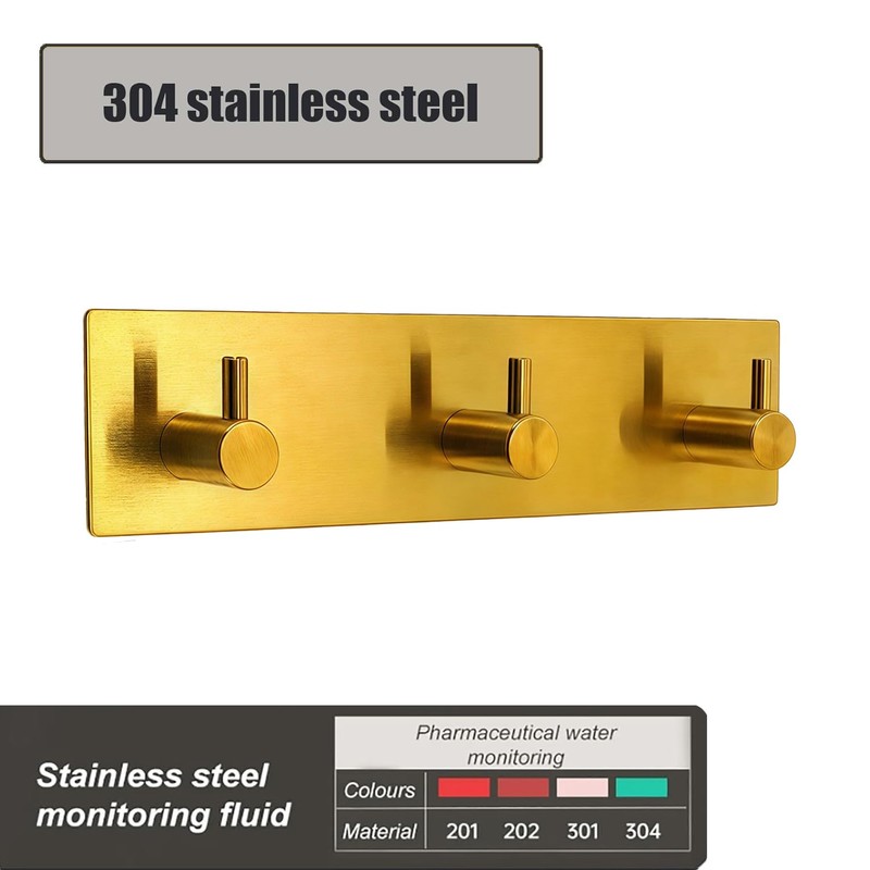 Kingdong Key Holder for Wall 304 Stainless Key Hooks Adhesive