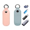 [Vibrly] USB Key Case PU Leather with Key Chain USB