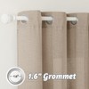 RYB HOME Extra Wide Semi Sheer Curtains, Grommet Easy Sliding