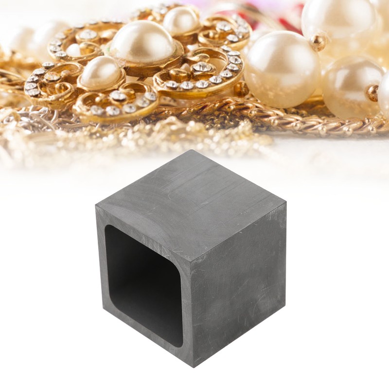 Graphite Crucible Squared Dense Graphite Sturdy Durable Corrosion Resistant Good