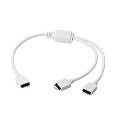 Sienoc 4 Pin Splitter, 1 to 2 Ports Connection Cable for LED RGB Color Changing Strip