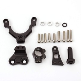 PROCNC Motorcycle CNC Aluminum Steering Damper with Stabilizer Mounting Bracket Kit Fit for Kawasaki Z900 2017 2018 2019 2020 2021 2022 2023