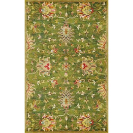 NEW HOME Elevate Vintage Oriental Hand-Tufted Area Rug - Green 3'3" x 5'3"