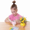 Baker Ross Cupcake Ceramic Flowerpots - Box of 3, Cute