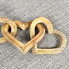 55cm Wooden 5 Heart Ornament Chain Knot Nordic Scandi Love