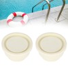 Haowecib Pool Ladder Rubber Buffer, 2 Pieces Safety Protection Replacement