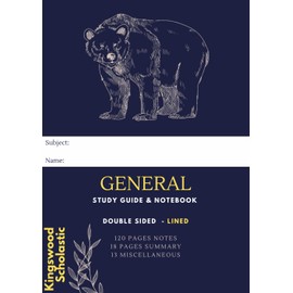 Study Guide & Cornell Method Notebook LINED- 162 in Total. 120 pages of Notes: General - LINED