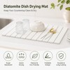 Kitchen Drying Mat Combo - Diatomite Mat - Dish Scrubber