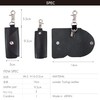 Leathertone 4LT0027 Tochigi Leather Key Case with Carabiner, Made in