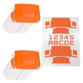 WRAPGRADE Skin Stickers Compatible with DJI Mini 3 Pro | Two Batteries (NEON Orange)