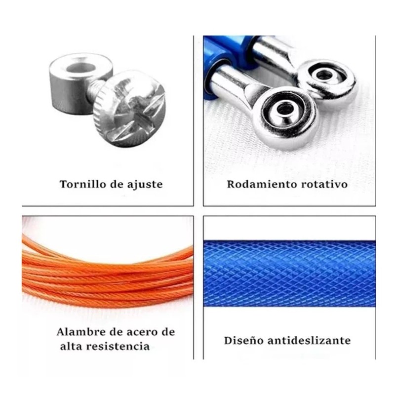 Dolores Cuerda Para Saltar Crossfit Adjustable Cuerda Alta Velocidad