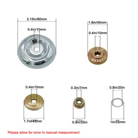 TopHomer 10 Pcs Lawn Mower Blade Adapter Set Rider Plate Collar Nut Pressure Plate Protector Washer Strimmer Attachments Compatible with Stihl FS120 FS130 FS130R Maintenance Kit